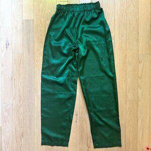 Vintage Silk Emerald Green pants